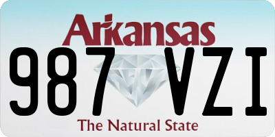 AR license plate 987VZI