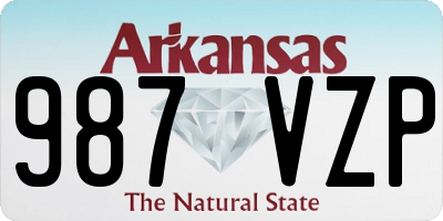 AR license plate 987VZP