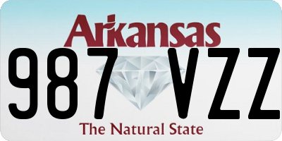 AR license plate 987VZZ