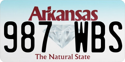 AR license plate 987WBS