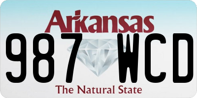 AR license plate 987WCD