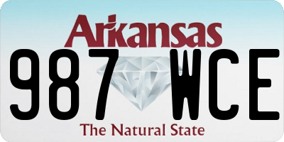 AR license plate 987WCE