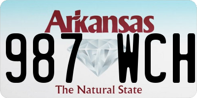 AR license plate 987WCH