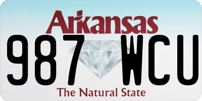 AR license plate 987WCU