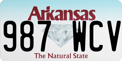 AR license plate 987WCV