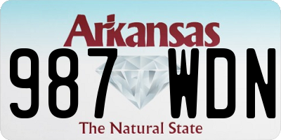 AR license plate 987WDN