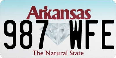 AR license plate 987WFE
