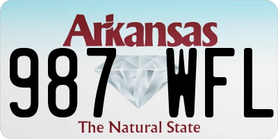 AR license plate 987WFL