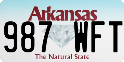 AR license plate 987WFT
