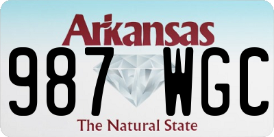 AR license plate 987WGC