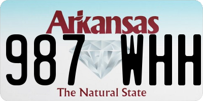 AR license plate 987WHH