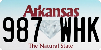 AR license plate 987WHK