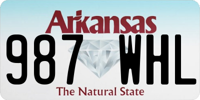 AR license plate 987WHL