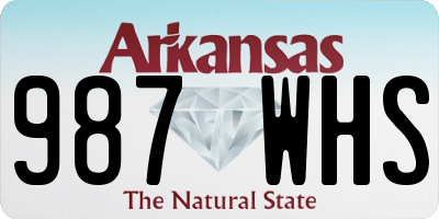 AR license plate 987WHS