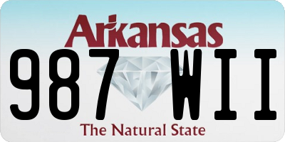 AR license plate 987WII