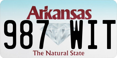 AR license plate 987WIT