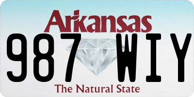 AR license plate 987WIY