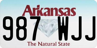 AR license plate 987WJJ