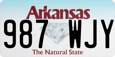 AR license plate 987WJY