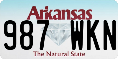 AR license plate 987WKN