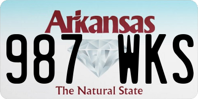 AR license plate 987WKS
