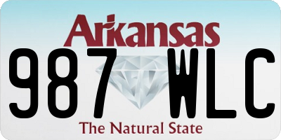 AR license plate 987WLC