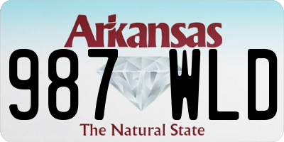 AR license plate 987WLD