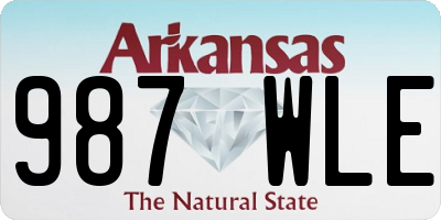 AR license plate 987WLE