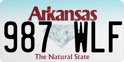 AR license plate 987WLF