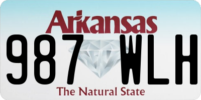 AR license plate 987WLH