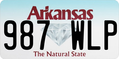 AR license plate 987WLP