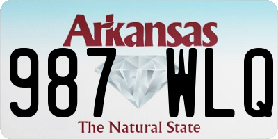 AR license plate 987WLQ
