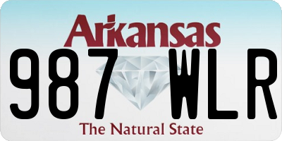 AR license plate 987WLR