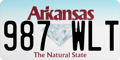 AR license plate 987WLT