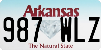 AR license plate 987WLZ