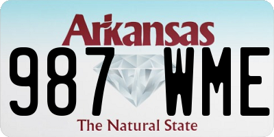 AR license plate 987WME