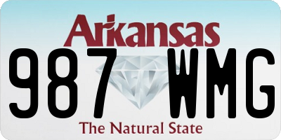 AR license plate 987WMG