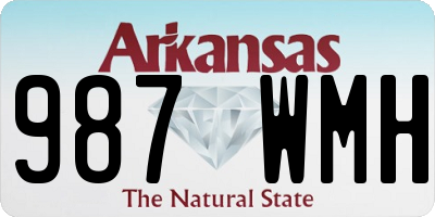 AR license plate 987WMH