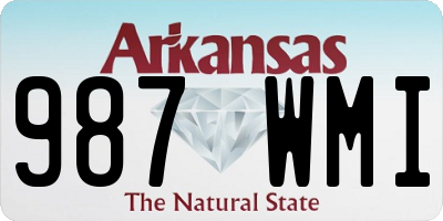 AR license plate 987WMI