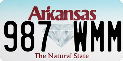 AR license plate 987WMM