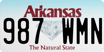 AR license plate 987WMN