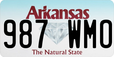AR license plate 987WMO
