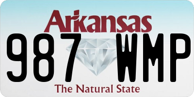 AR license plate 987WMP