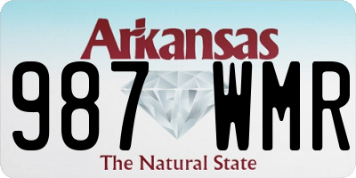 AR license plate 987WMR