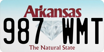 AR license plate 987WMT