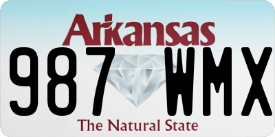 AR license plate 987WMX