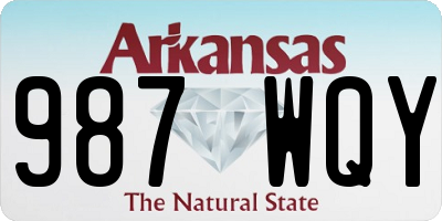 AR license plate 987WQY