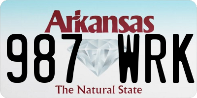 AR license plate 987WRK