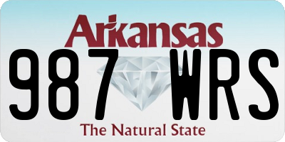 AR license plate 987WRS