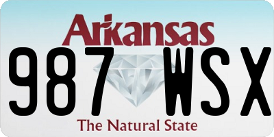 AR license plate 987WSX